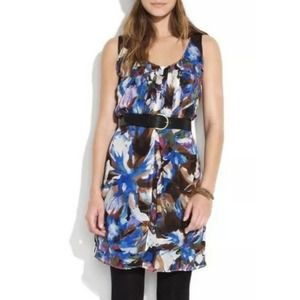MADEWELL BROADWAY & BLOOME Snowblossom Gala Dress Size 8 POCKETS 100% Silk Lined